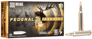 Trophy Bonded Tip 300 Win Magnum packaging and cartridges