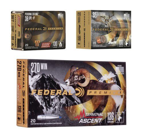Federal Handgun and Rifle ammo packaging