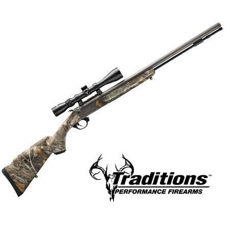 Traditions Logo and gun