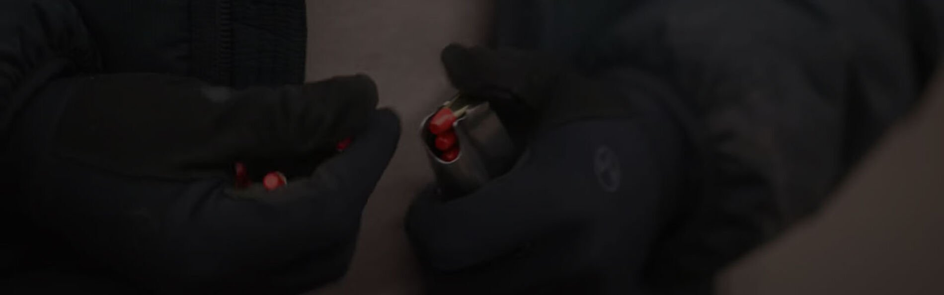 Syntech Action Pistol being loaded into a magazine