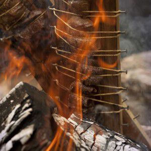 Plank Steak With Tequila Fire Glaze
