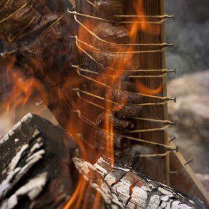 Plank Steak With Tequila Fire Glaze