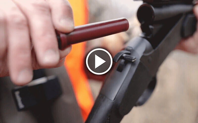 FireStick being loaded into Muzzleloader