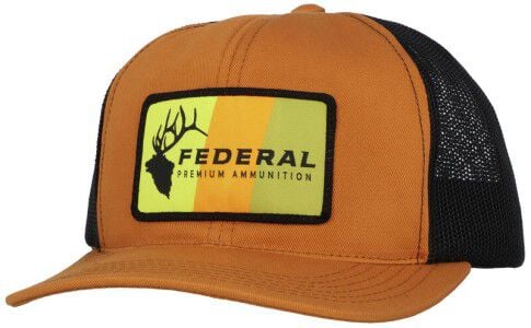Federal Elk Patch Foam Hat left facing