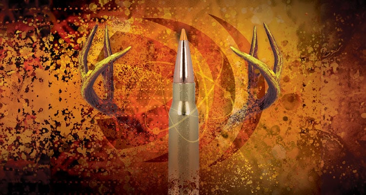 Fusion Tipped Rifle cartridge with antlers