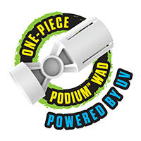 One-Piece Podium Wad Powered By UV