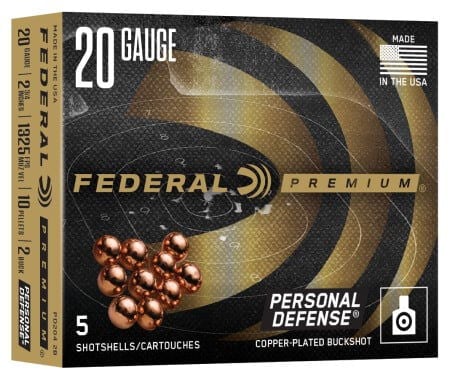 Personal Defense Buckshot 20 Gauge 2 Buck Packaging