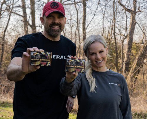 Lee and Tiffany holding federal tss ammo