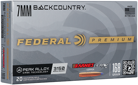 7mm Backcountry Barnes LRX 168gr packaging