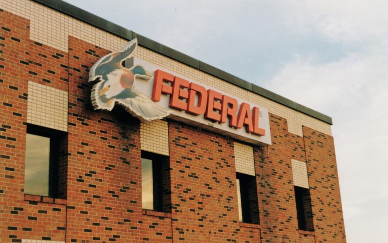Federal sign on the Anoka factory