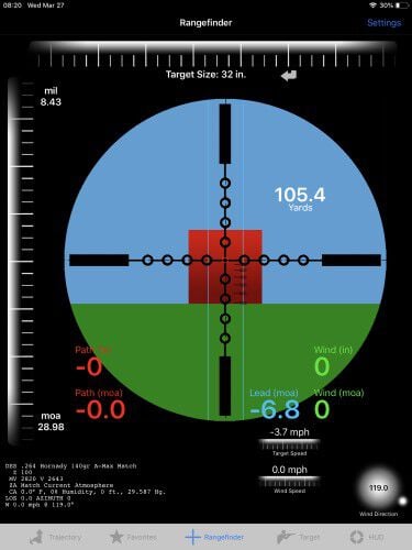 Ballistic AE app screenshot