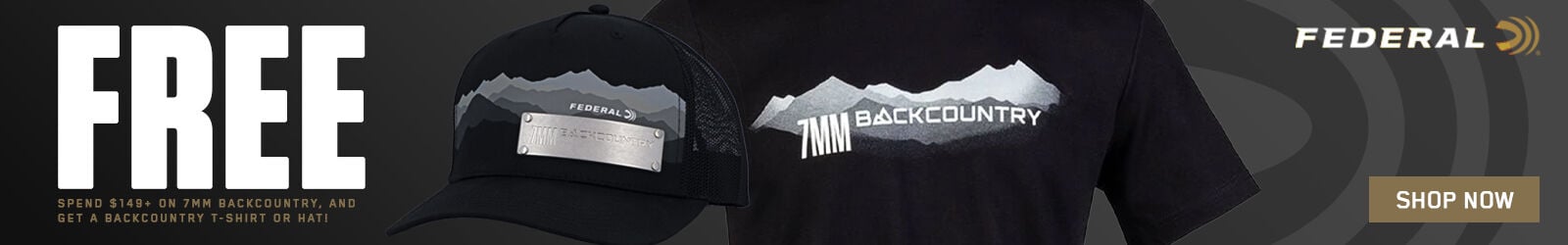 FREE; Spend $149+ on 7mm Backcountry, and get a Backcountry T-Shirt or Hat ; Shop Now