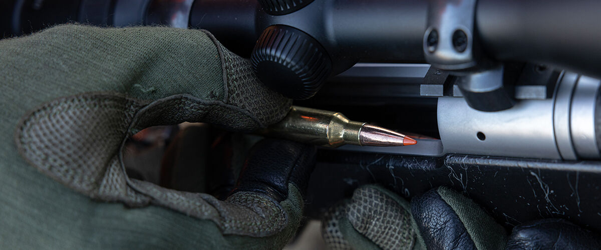 Fusion Tipped cartridge being loaded into a rifle