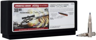 Model 2020 Waypoint Special Edition Custom Rifle box and cartridges