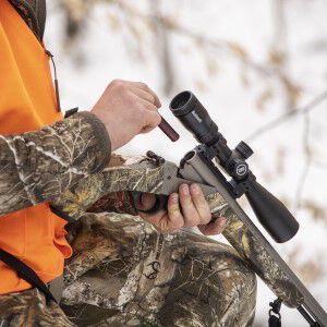 FireStick being loaded into a muzzleloader
