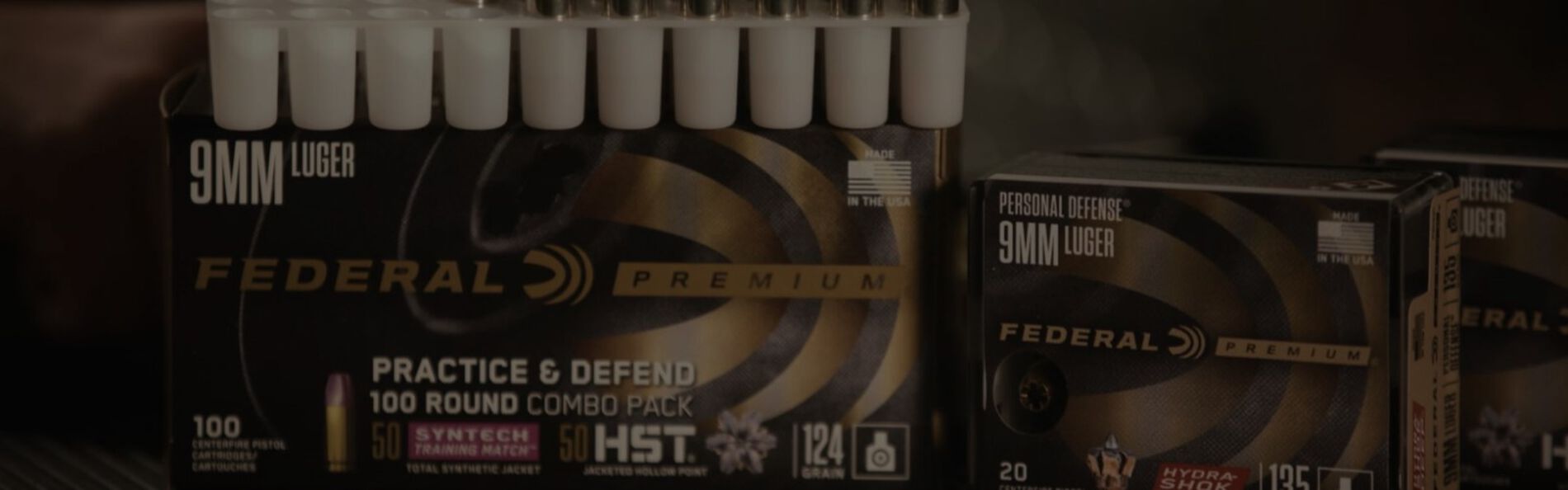 Federal Premium Ammunition packaging and cartridges