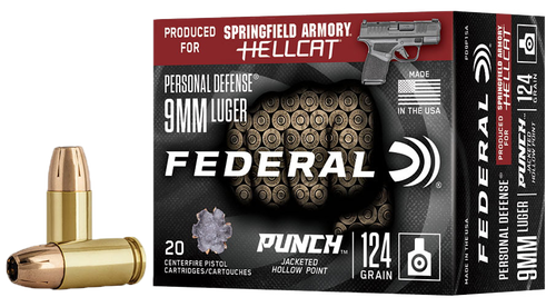 Punch Hellcat packaging and cartridges