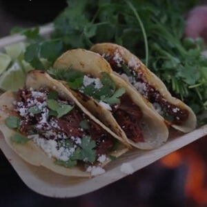 venison tacos on a plate