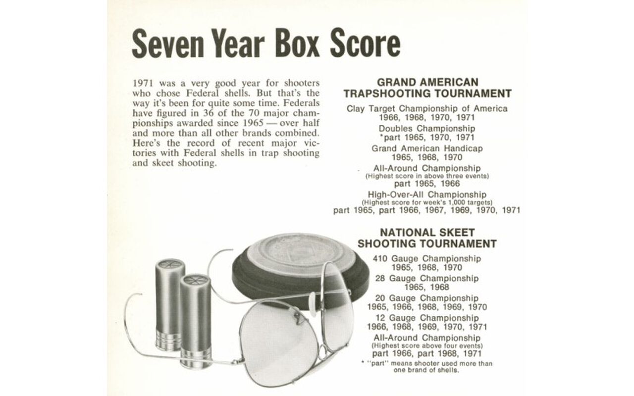 An excerpt from the 1972 Federal Cartridge News