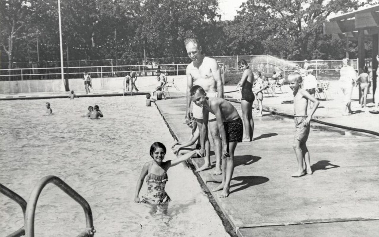 people swimming in the Anoka pool