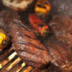 Grilled Steaks & Red Wine Glaze