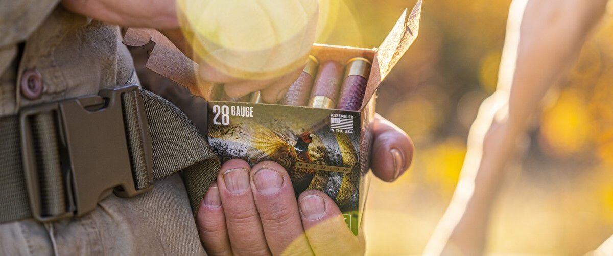 Prairie Storm 28 Gauge shells into a their box