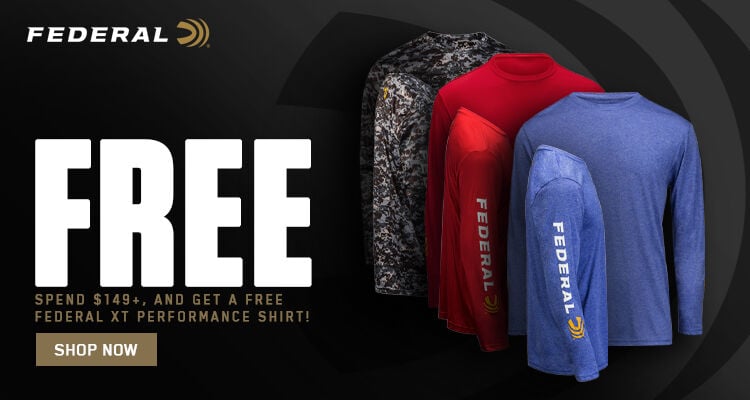 FREE; Spend $149+, get a Federal L/S Performance Shirt Free; Shop Now