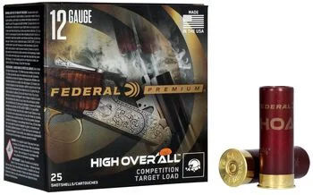 High Over All 12 GA packaging and shotshell