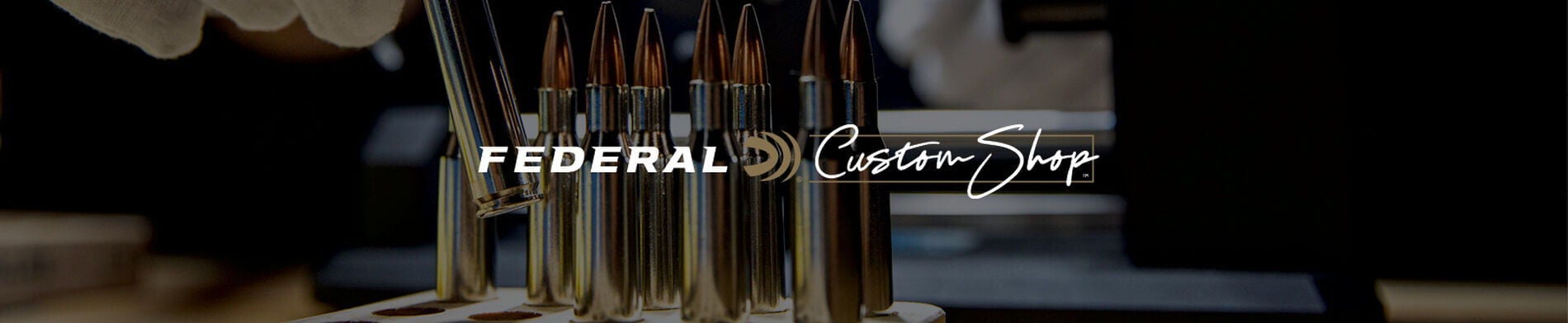 Loading Rifle with Federal Custom Shop logo