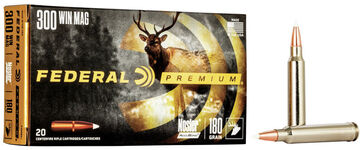 Nosler AccuBond 300 Win Magnum packaging and cartridges