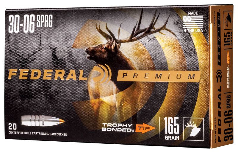 Trophy Bonded Tip, 30-06 Springfield, 165 Grain, Trophy Bonded Tip, 2800 fps