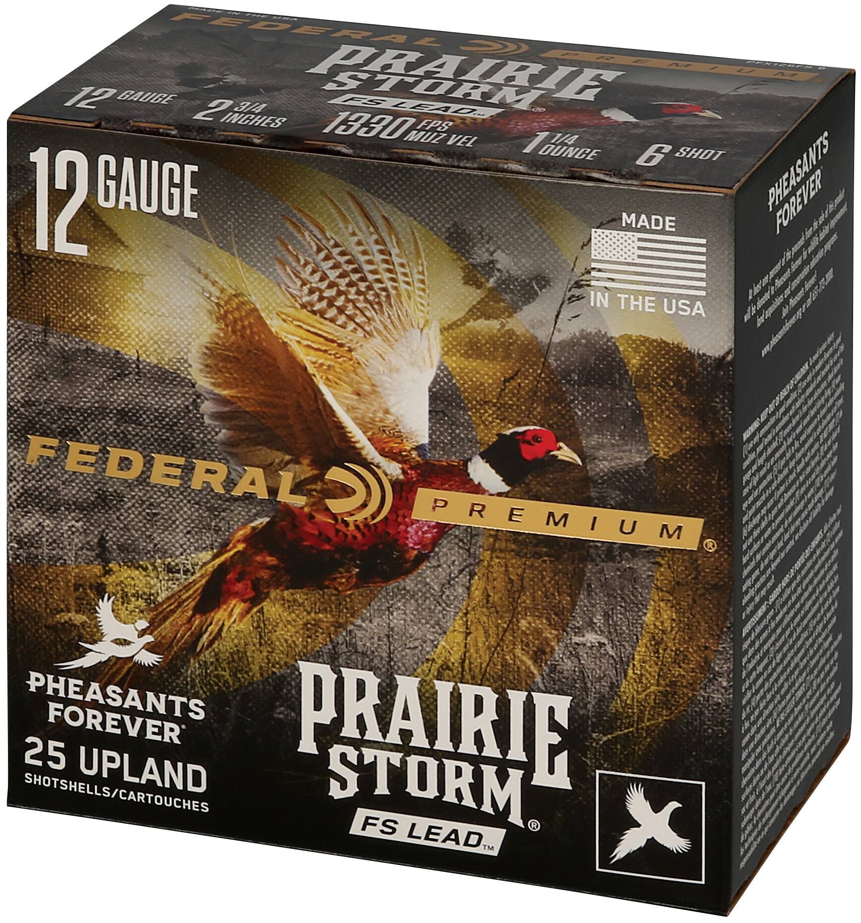 Federal 12 ga 1-1/4oz #6 Prairie Storm – Powerful 12 Gauge Upland Loads, 1330 fps, 25 Rounds - Image 4
