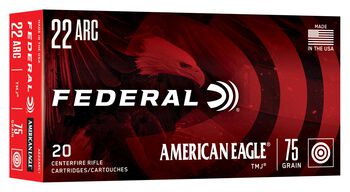 American Eagle Rifle, 22 ARC, 75 Grain, Total Metal Jacket, 2975 fps