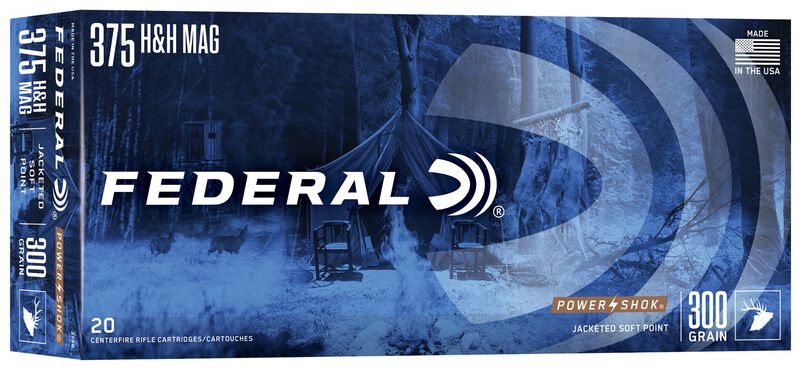 Power-Shok Rifle, 375 H&amp;H Magnum, 300 Grain, Jacketed Soft Point, 2530 fps