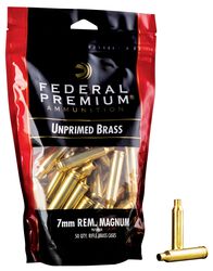 Unprimed Brass-Rifle, 7mm Rem Mag