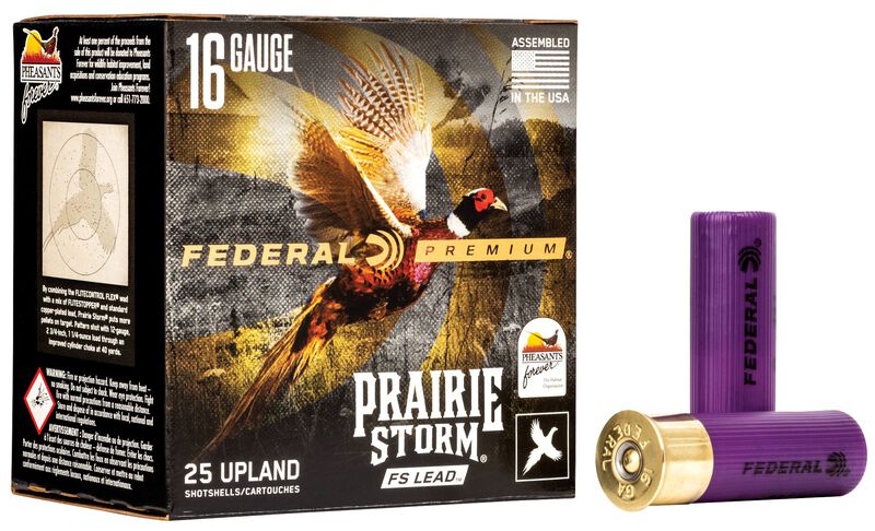 Prairie Storm FS Lead, 16 Gauge, 6 Shot, 2-3/4 in, 1 1/8 oz, 1425 fps