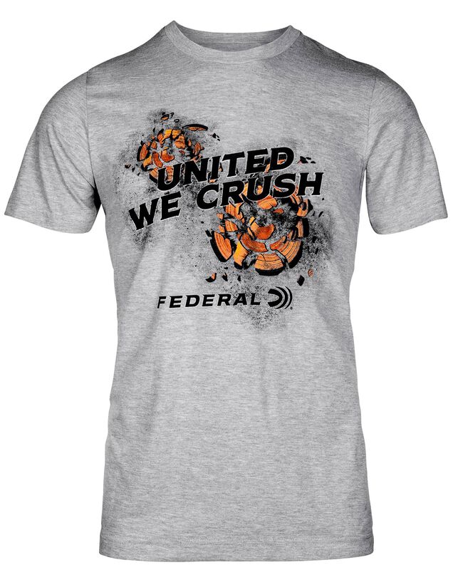 United We Crush T-Shirt, Gray, Medium