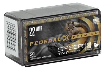 Varmint & Predator Speer TNT, 22 WMR, 30 Grain, Speer TNT Jacketed Hollow Point, 2200 fps