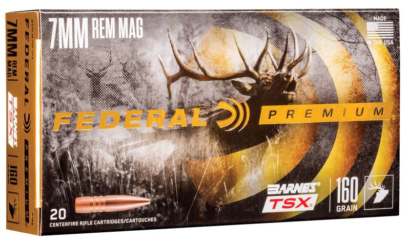 Barnes TSX, 7mm Rem Mag, 160 Grain, Barnes Triple-Shock X Bullet (TSX), 2940 fps