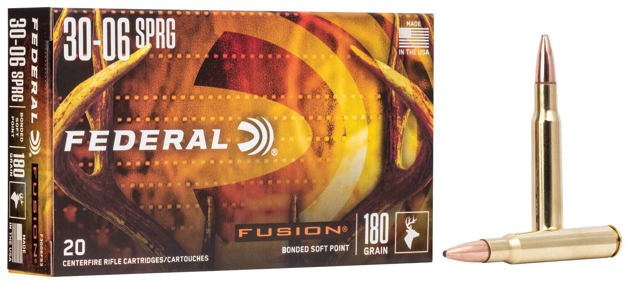 Federal 30-06 180gr Fusion – Proven 30-06 Springfield Deer Hunting Ammo, 2700 fps, 20 Rounds 2 Federal 30-06 180gr Fusion – Proven 30-06 Springfield Deer Hunting Ammo, 2700 fps, 20 Rounds - Image 2