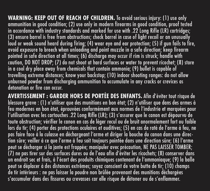 Champion Training - Rimfire, 22 LR, 40 Grain, Lead Round Nose, 1200 fps