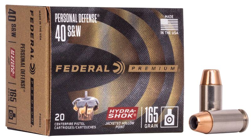 Personal Defense Hydra-Shok, 40 S&amp;W, 165 Grain, Hydra-Shok Jacketed Hollow Point, 980 fps