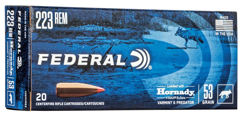 Varmint &amp; Predator, 223 Rem, 53 Grain, Hornady&reg; V-Max&reg;, 3400 fps