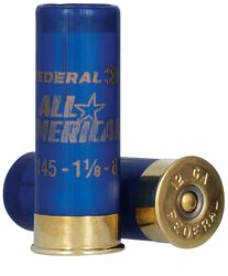 All-American, 12 Gauge, 8 Shot, 2-3/4 in, 1 1/8 oz, 1145 fps