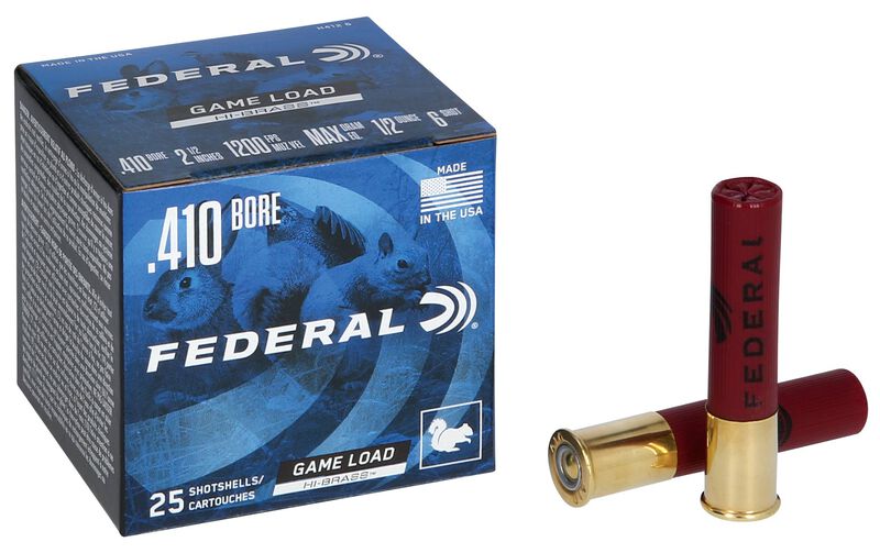 Game Load Upland Hi-Brass, 410 Bore, 6 Shot, 2-1/2 in, 1/2 oz, 1200 fps