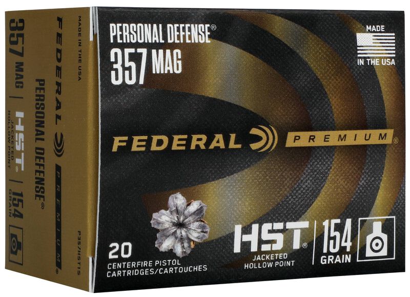 Personal Defense HST, 357 Magnum, 154 Grain, HST Jacketed Hollow Point, 1340 fps