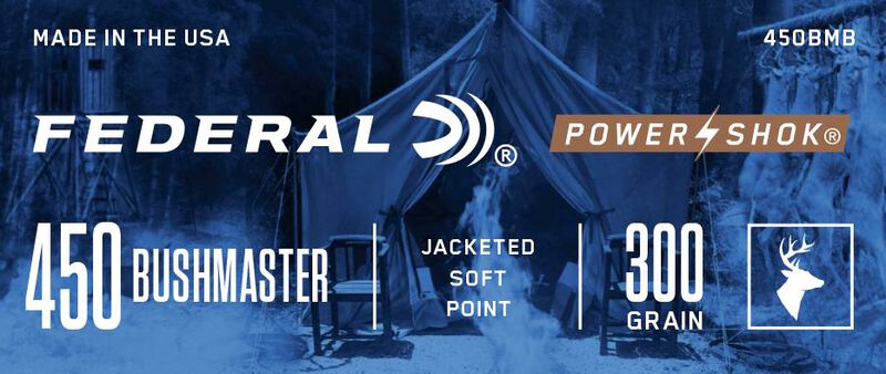 Power-Shok Rifle, 450 Bushmaster, 300 Grain, Soft Point, 1900 fps