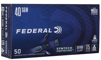 Syntech Defense, 40 S&W, 175 Grain, Segmented Hollow Point, 1000 fps