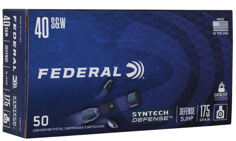 Syntech Defense, 40 S&amp;W, 175 Grain, Segmented Hollow Point, 1000 fps
