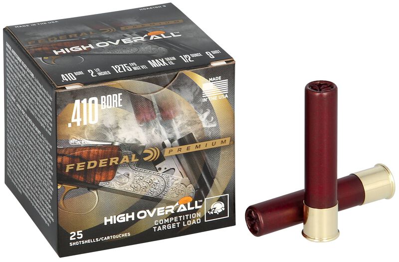 High Over All, 410 Bore, 9 Shot, 2-1/2 in, 1/2 oz, 1275 fps